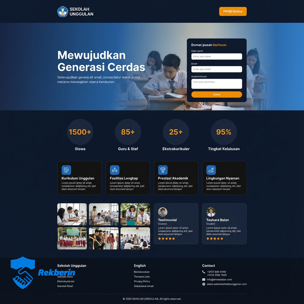 AkademiaWP - Tema Website Sekolah Premium + Sistem PPDB Online Otomatis & Export Excel (Tanpa Coding) - Dijual oleh wahyumedica di Rekberin
